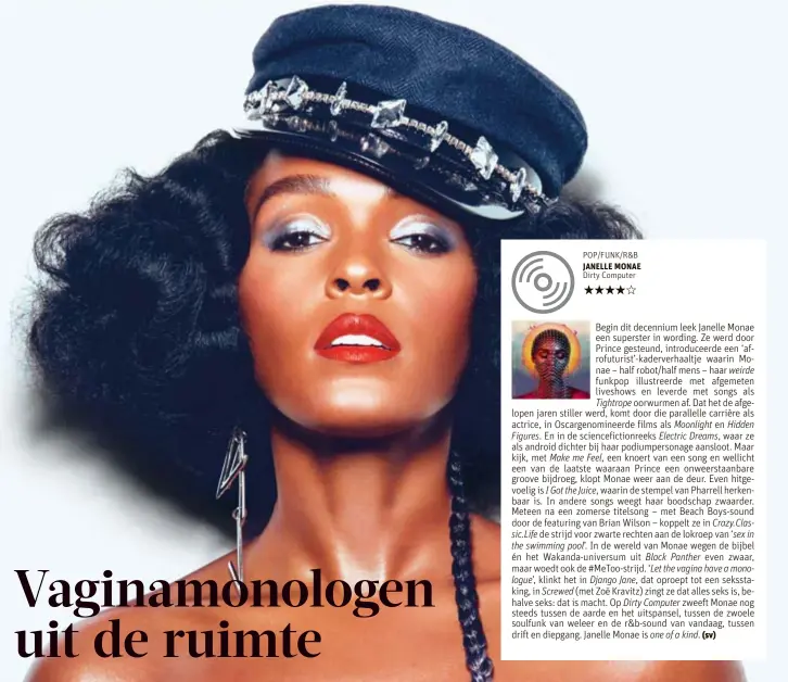  ?? FOTO CAROLINE DELONGEUIL ?? Janelle Monae.