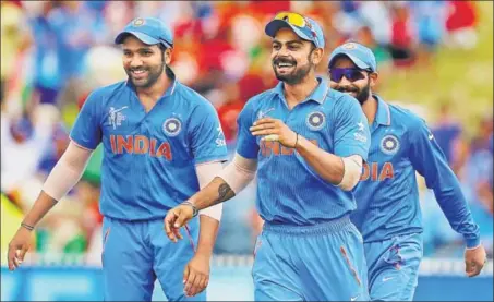  ?? GETTY IMAGES ?? All players barring Ravichandr­an Ashwin are coming after an almost twomonth IPL stint as India begin their defence of the ICC Champions Trophy .