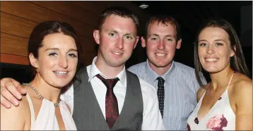  ??  ?? Pamela O’Rourke, Liam Gahan, Eamonn Doyle and Kathleen O’Brien at Saturday’s awards.