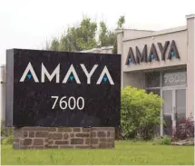  ?? RYAN REMIORZ LA PRESSE CANADIENNE ?? La compagnie montréalai­se Amaya sera rebaptisée The Stars Group.