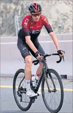  ??  ?? Chris Froome, durante el Tour de los Emiratos que corrió en febrero.