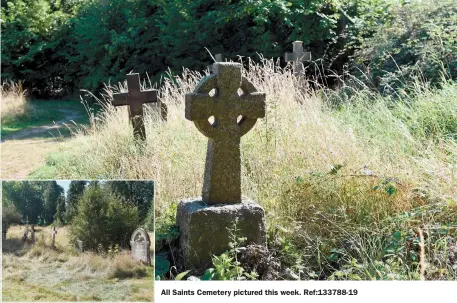  ??  ?? All Saints Cemetery pictured this week. Ref:133788-19