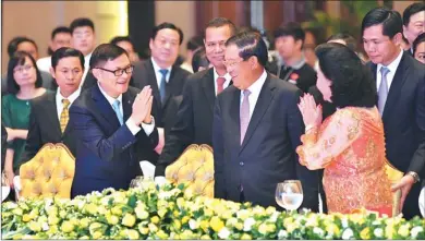  ?? PHOTOS PROVIDED TO CHINA DAILY ?? China Minsheng Investment Group hosts a Sino-Cambodian entreprene­urship forum in Cambodia in 2016.