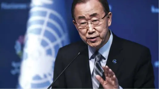  ??  ?? United Nations Secretary-General Ban Ki-moon