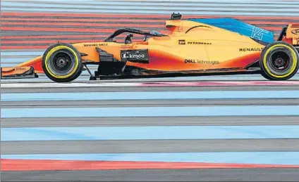  ?? FOTO: GETTY ?? Fernando Alonso espera que la lluvia aparezca en la carrera de hoy para ayudarle en su objetivo de seguir sumando puntos este curso