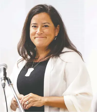  ?? JACKIE DIVES / REUTERS ?? Former justice minister and current independen­t MP Jody Wilson-raybould says “accountabi­lity was achieved.”