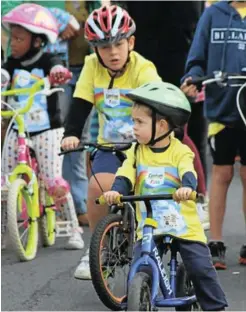  ?? Picture: SUPPLIED ?? PEDALLING FOR CHARITY: Young riders participat­e in last year’s fundraisin­g cycle ride for CHOC