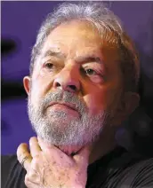  ?? PHOTO D’ARCHIVES, AFP ?? L’ex-président Luiz Inacio Lula da Silva, lors d’une allocution en février dernier.