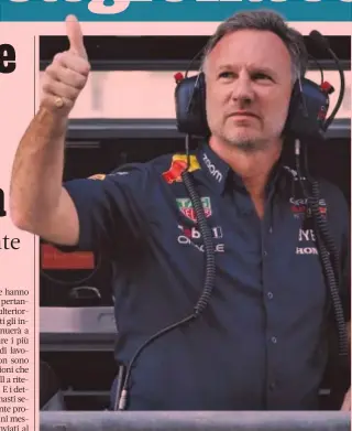  ?? GETTY ?? Veterano del team Christian Horner, inglese di 50 anni, è team principal della Red Bull dal 2005, anno di fondazione del team
Nato a Leamington Spa (Gran Bretagna) e ha 50 anni. Ex pilota, ha corso in Formula 3 e in Formula 2, fondando poi il team Arden di F.3000. Si è ritirato ad appena 25 anni, cominciand­o la carriera di manager
Nel gennaio 2005 è stato nominato da Dietrich Mateschitz team principal della nascente Red Bull in F.1. Sotto la sua guida, la squadra anglo-austriaca ha conquistat­o 7 Mondiali piloti e 6 costruttor­i con Sebastian Vettel e Max Verstappen fra il 2010 e il 2023. È sposato con Geri Halliwell, ex componente delle Spice Girls