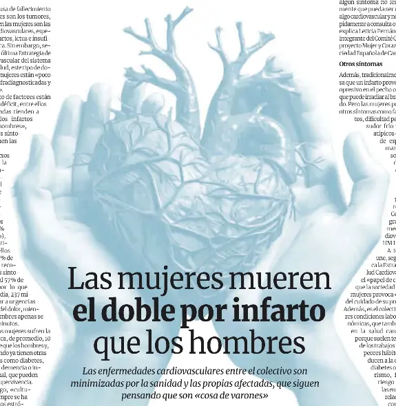 El riesgo de morir de infarto es el doble en mujeres que en hombres ...