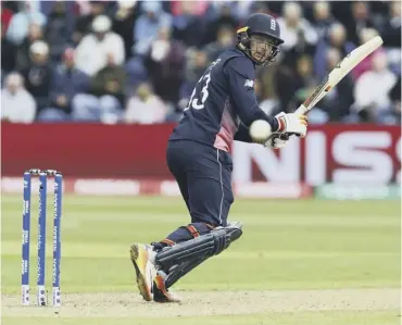  ??  ?? 0 Jos Buttler hit an unbeaten 61 to help England reach 310, a total that proved more than enough.