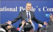  ?? REUTERS ?? China's foreign minister Wang Yi speaks to the media.