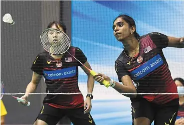  ??  ?? Hoping for good outing: swiss Open champions Pearly Tan and M.Thinaah will be out to make an impression in the Malaysian Open.