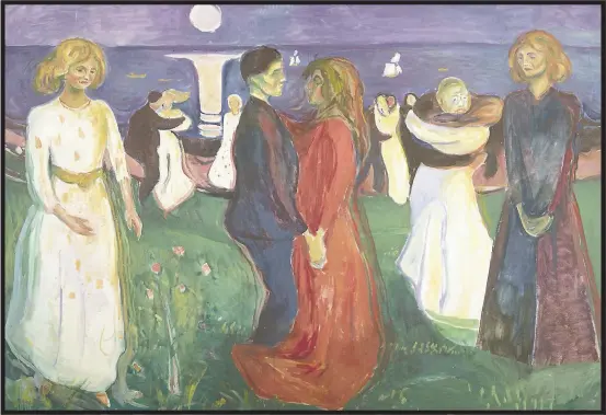  ?? MUNICH MUSEUM ?? Edvard Munch, “The Dance of Life,” 1925. (Munch Museum, Oslo)