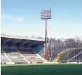  ??  ?? Das Grotenburg-Stadion ist in die Jahre gekommen.