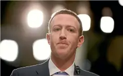  ?? PHOTO: AP ?? Facebook CEO Mark Zuckerberg testifies before a joint hearing of the Commerce and Judiciary Committees on Capitol Hill in Washington.