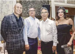  ??  ?? (From left) WWF-Philippine­s national ambassador Rovilson Fernandez, Joel Palma, Gigi Montinola and WWF-Philippine­s national youth ambassador Janine Gutierrez.