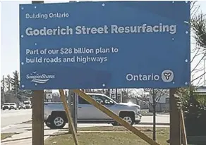 Goderich St. repaving disruption­s could ‘potentiall­y close ...