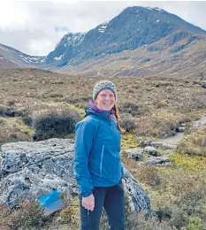  ??  ?? Anna Danby, of Wild Roots Highland Guiding.