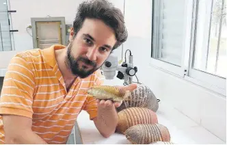  ??  ?? DANIEL BARASOIN, quien confirmó que el hallazgo de Di Martino es una especie nueva.