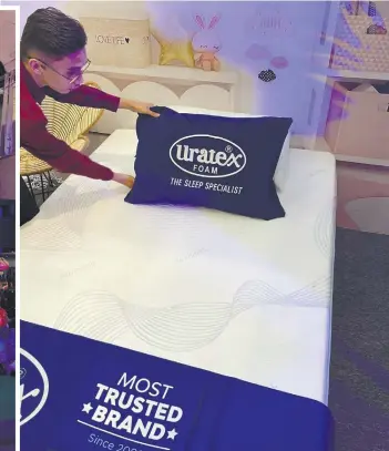  ?? ?? Since its inception in 2009, Uratex has been considered one of the best mattress brands in the market that offers exceptiona­l quality foam products nationwide.