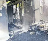  ??  ?? A section of the house in which 76-year-old Yvonne Findley perished in a fire Thursday morning in Mandeville.