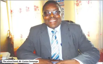  ??  ?? The school head, Mr Caston Samanga