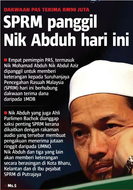 Sprm Panggil Nik Abduh Hari Ini Pressreader