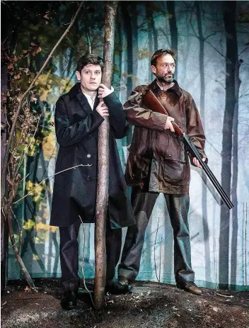  ?? PAMELA RAITH ?? Iwan Rheon, left, of Game of Thrones fame and Paul Nicholls star in the dreadful Foxfinder.