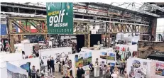  ?? FOTO: RHEINGOLF/KLAUS VOIT ?? Das Areal Böhler wird – wie hier 2018 – wieder zum Messe-zentrum des GolfSports. Rund 200 Aussteller aus 20 Nationen sind dabei.