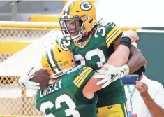  ?? DAN POWERS / USA TODAY NETWORK ?? The Packers face decisions on running back Aaron Jones, right, and center Corey Linsley.