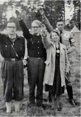  ??  ?? ABOVE CENTRE: Devi and friends at a British National Party camp on the estate of Andrew Fountaine, BNP president, at Narford Hall, Norfolk, 1961.