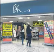  ??  ?? Everything must go at BHS this week as the retailer prepares to say farewell to Ashford