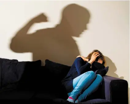  ??  ?? Domestic violence… one in five Irish women has been assaulted by a current or former partner
