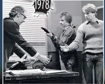  ??  ?? 1978 Ernest Bishop (Stephen Hancock) shot in heist by Dave Lester (Tony Parke) &amp; Tommo Jackson (Dave McEale)