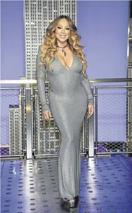  ?? AP / EVAN AGOSTINI ?? Mariah Carey, la semana pasada en el Empire State Building.