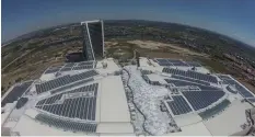  ??  ?? The Mall of Africa in Midrand is building the biggest rooftop solar system of its kind.