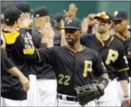  ?? KEITH SRAKOCIC - THE ASSOCIATED PRESS ?? The Pittsburgh Pirates traded veteran outfielder Andrew McCutchen (22) to the San Francisco Giants Monday.