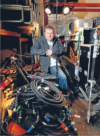  ?? Photo: ROSS GIBLIN/FAIRFAX NZ ?? Lean pickings: Dave Brown, chief lighting technician on The Hobbit, is now back making do with domestic electricia­n jobs.