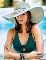  ??  ?? Paradise hat, £31.95, anthropolo­gie.com
