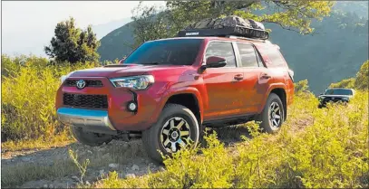  ?? Toyota ?? Even after thousands of miles of harsh trail, 90 percent of 4Runners sold in the past 10 years are still on the road.