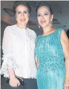  ??  ?? Carmen Faraj y Lorette Kawas