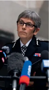  ?? ?? Under fire: Met Police chief Cressida Dick has been heavily criticised for the force’s failings