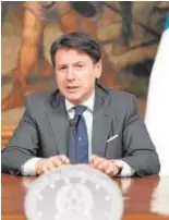  ?? // AFP ?? El exprimer ministro Conte