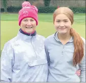  ?? ?? Betty O’Connell and Daire Power, competing in the Ladies Spring League final last weekend.