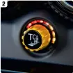  ??  ?? 2 Traction Control kan indstilles på den lille drejeknap. Der er ni trin, som tillader mere eller mindre spin af baghjulene.