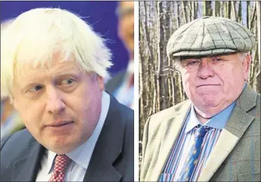  ??  ?? Millionair­e buy-to-let landlord Fergus Wilson, right, has written to Prime Minister Boris Johnson with his gripes over the way his case was handled