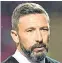  ??  ?? Derek McInnes: confidence boosted by run of clean sheets.