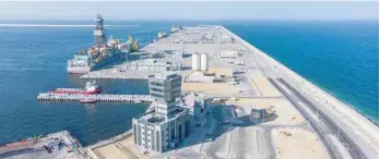  ?? ?? In 2023, the Port of Duqm witnessed a flurry of developmen­ts, with a notable $12.2 billion investment.