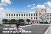  ??  ?? Montogmery Hall, home to SCAD Animation